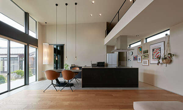 平家とSE構法による大空間LDK