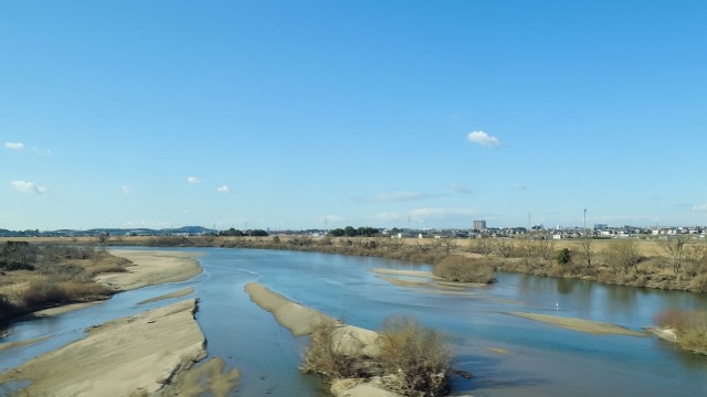 愛知県の河川風景