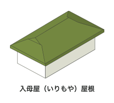 重厚感のある日本家屋で用いられる伝統的な屋根である入母屋屋根