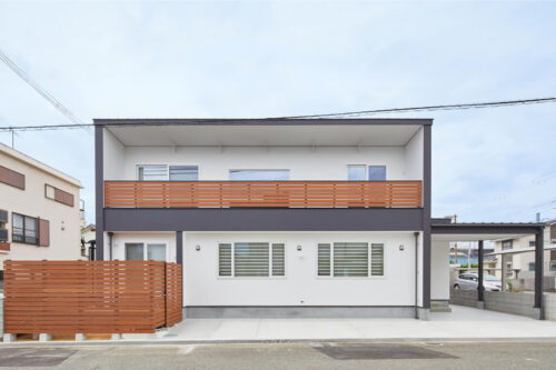 シンプルでスタイリッシュなパッシブデザインの家