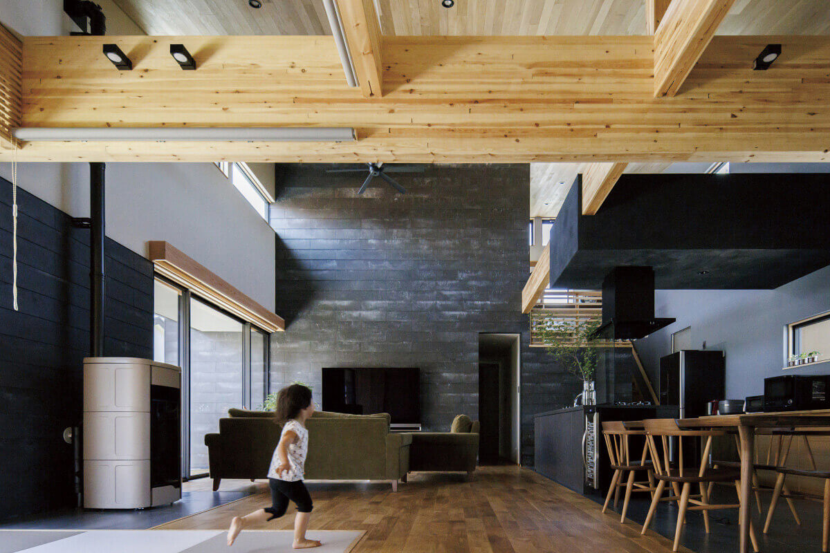 間仕切り壁のない開放的な空間