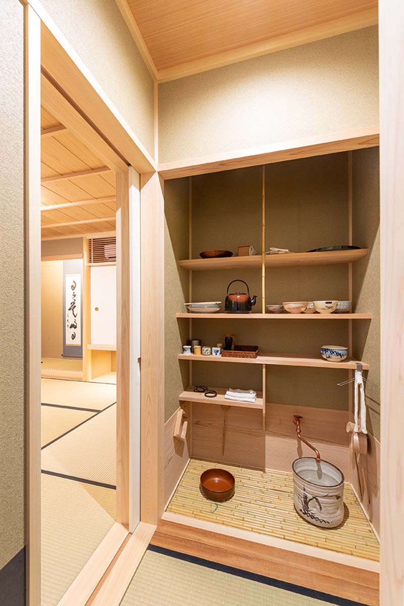 ツートンで優しい印象の塗り壁