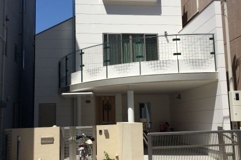 丸い屋根の家