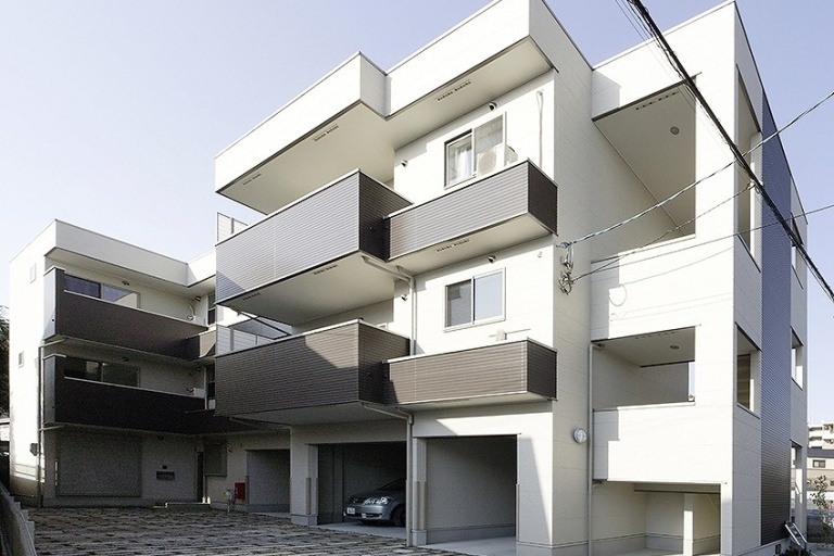 京都”初”重量木骨マンション 外観