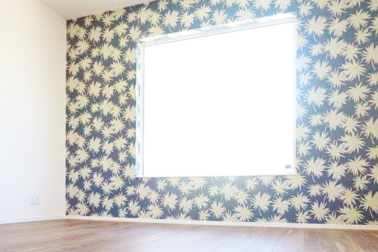 アクセントクロスが目を引くお部屋