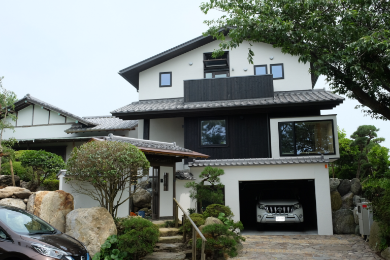 ガレージハウス、日本家屋との融合