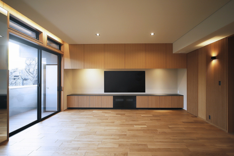 床の間風のテレビ収納