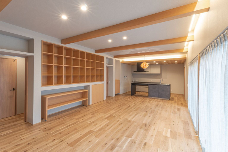 【岐阜市｜46坪】趣味のレコード収納棚のある家