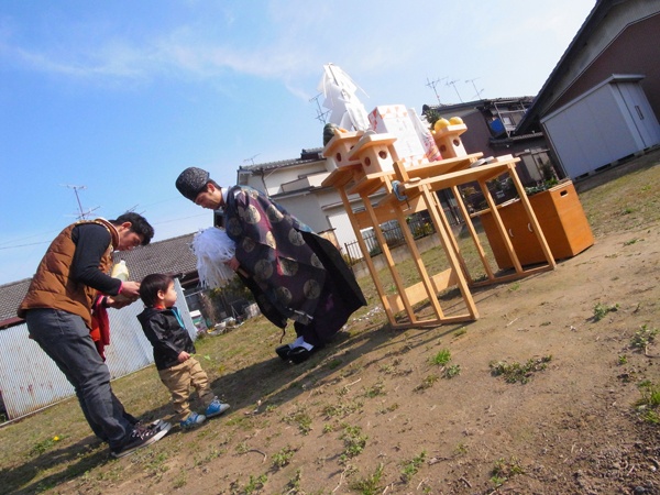 興味津津、不思議な地鎮祭