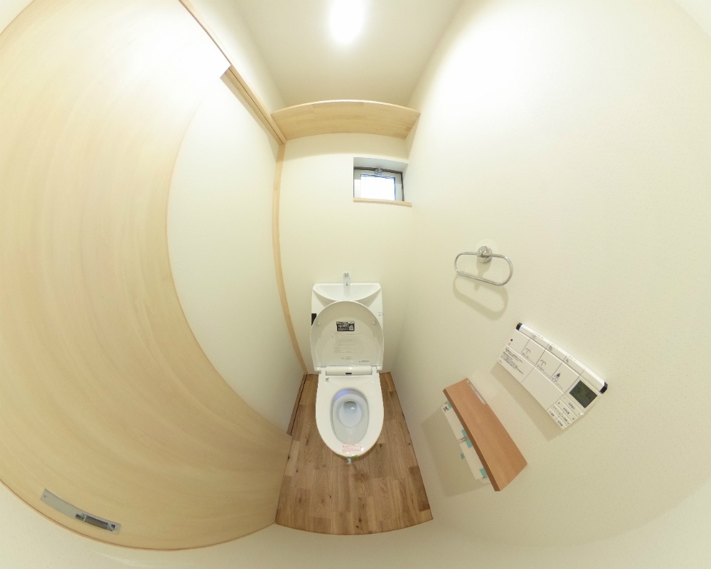 シンプルなトイレスペース