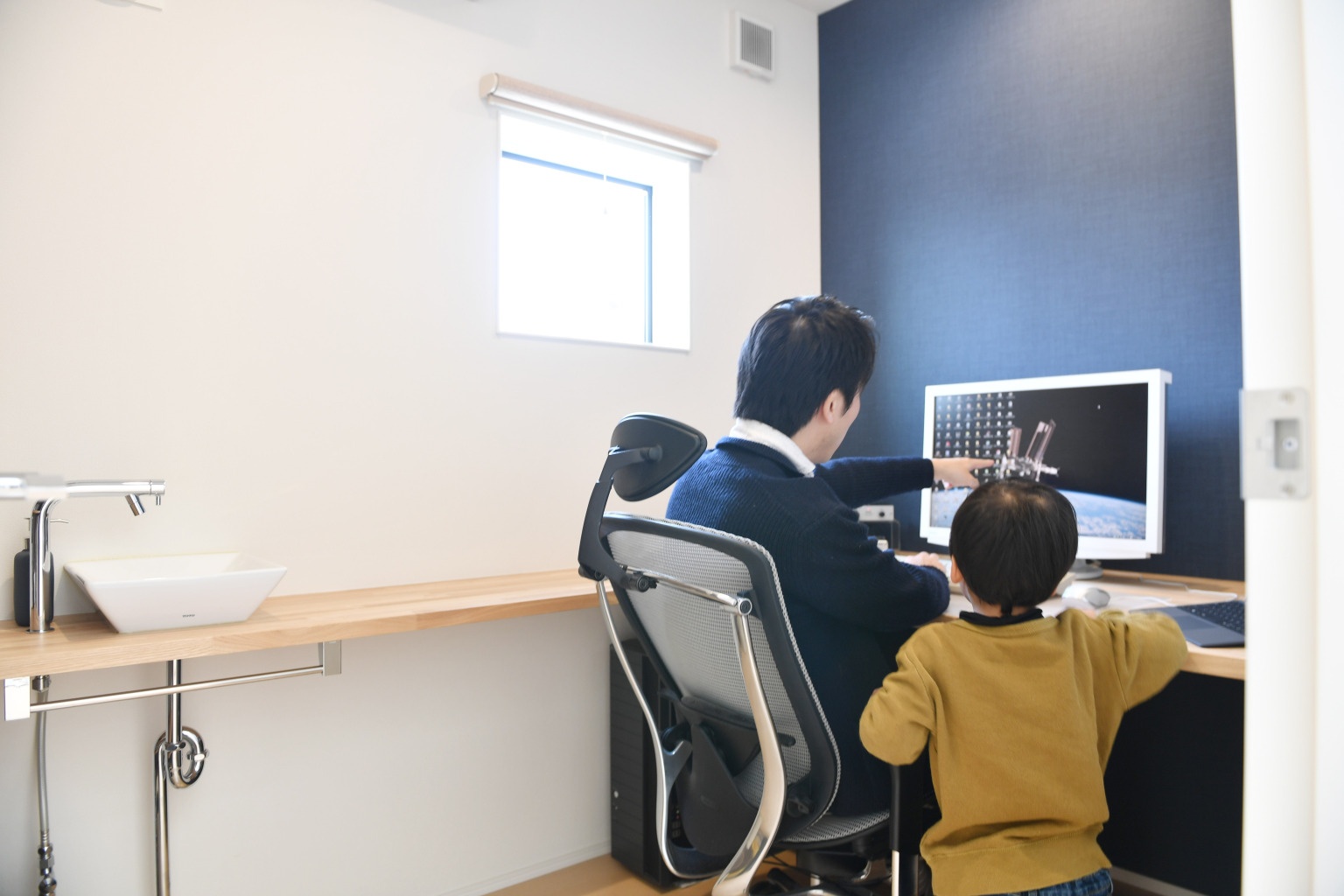 ご主人の趣味の部屋、書斎 兼 プラモデル室