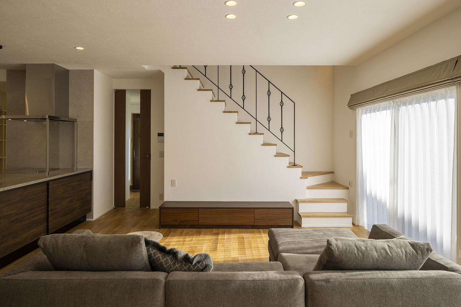 ディテールが魅せるアイアン階段