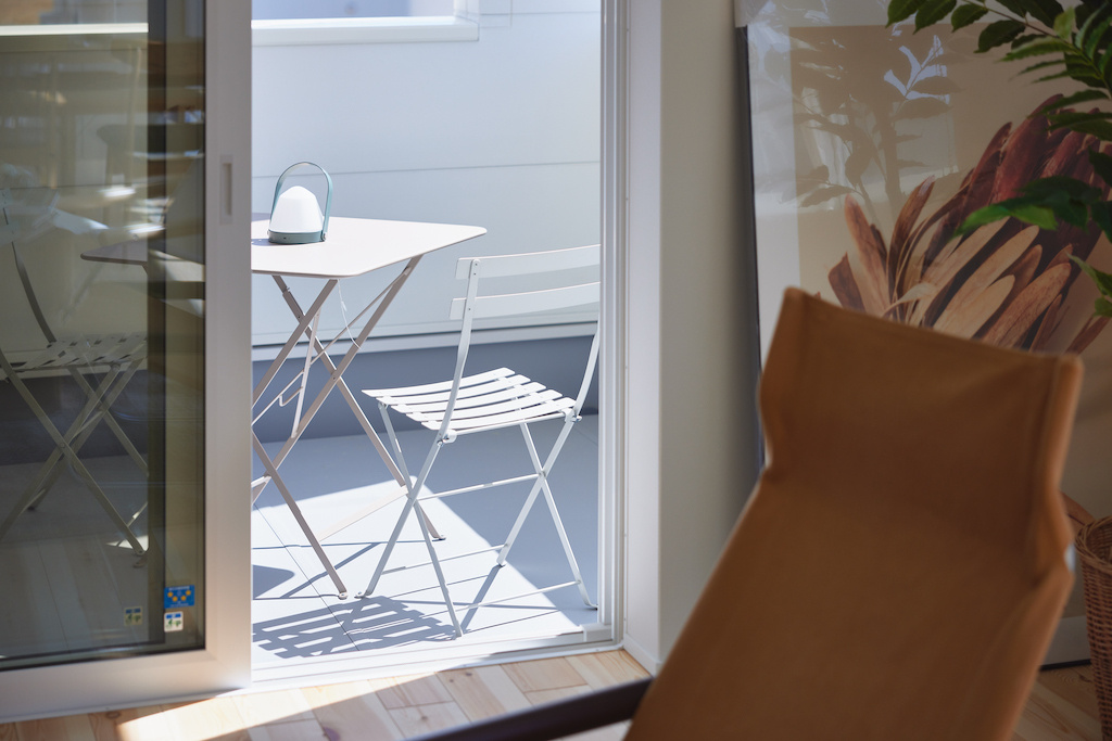 バルコニーでひとやすみ