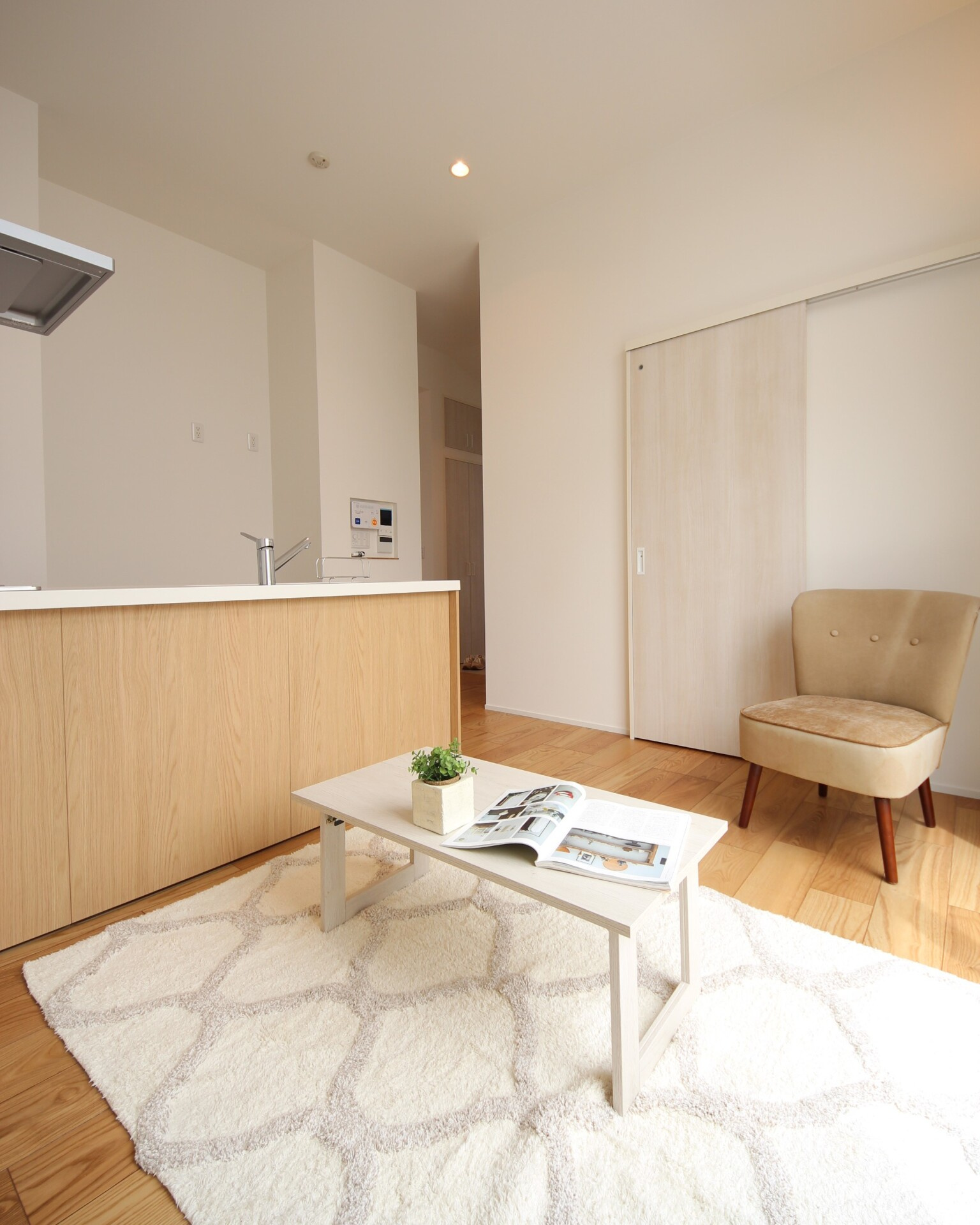 木の温もりに包まれた居室