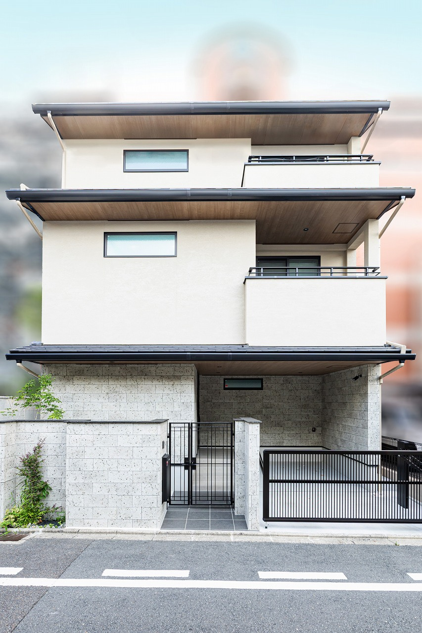 水平ラインが美しい外観