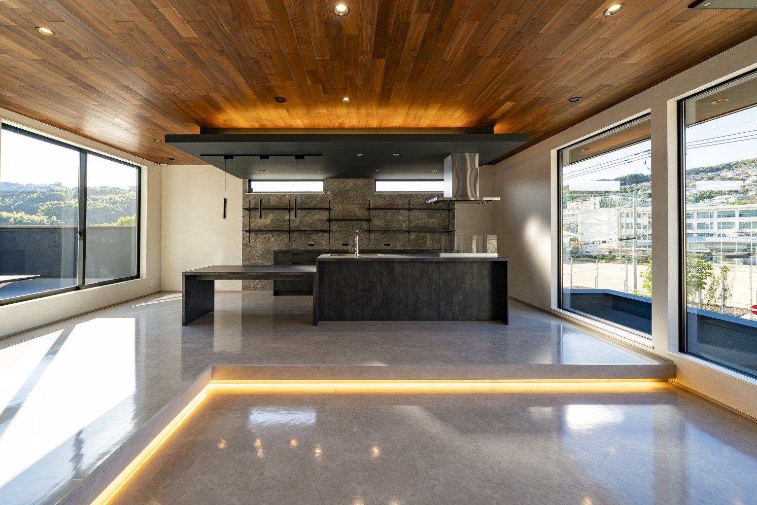 スキップフロアのあるLDK