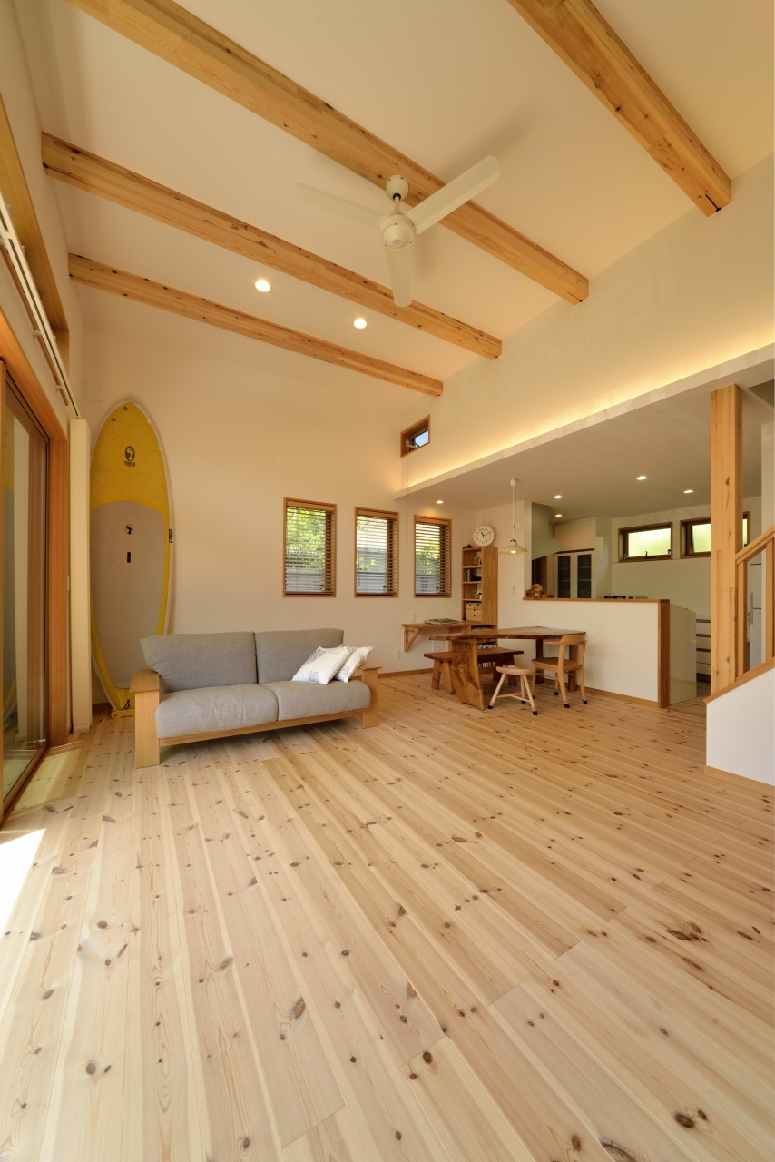 リゾート気分の寝室