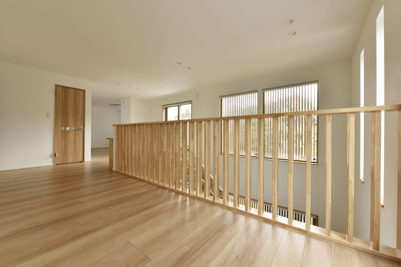 SE構法の特性を活かした大空間の2階多目的スペース