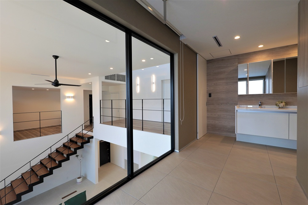 まるで海外のような、ホテルライクな洗面スペース