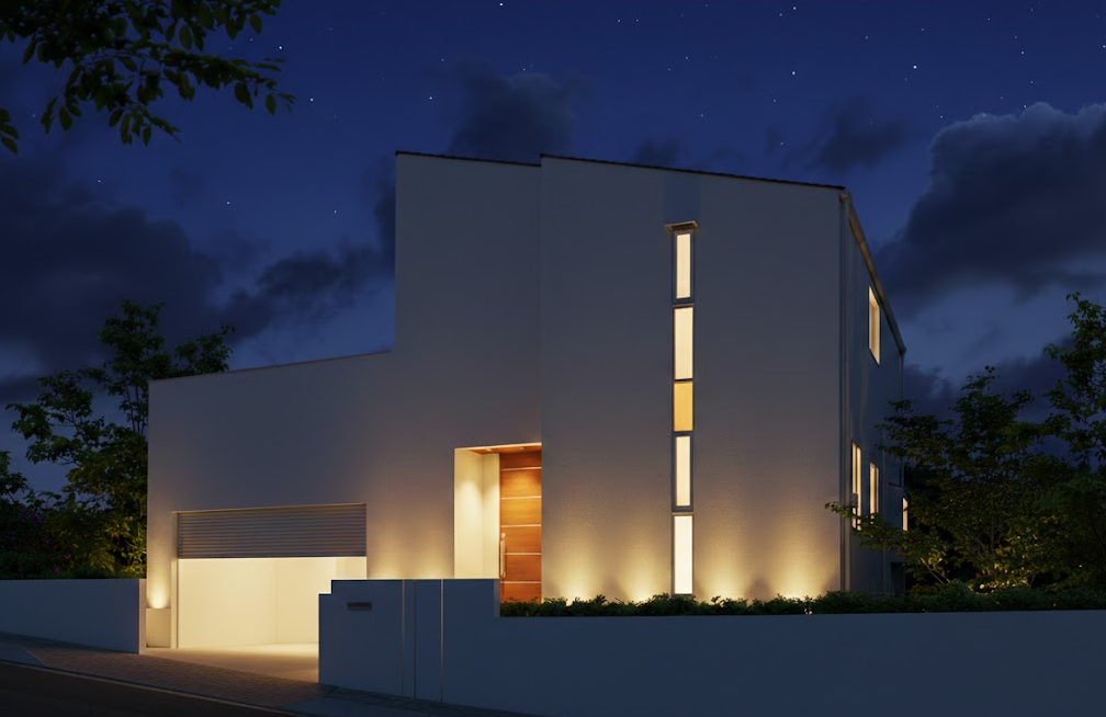 【福岡・沖縄】インナーガレージ＋2階リビングの家