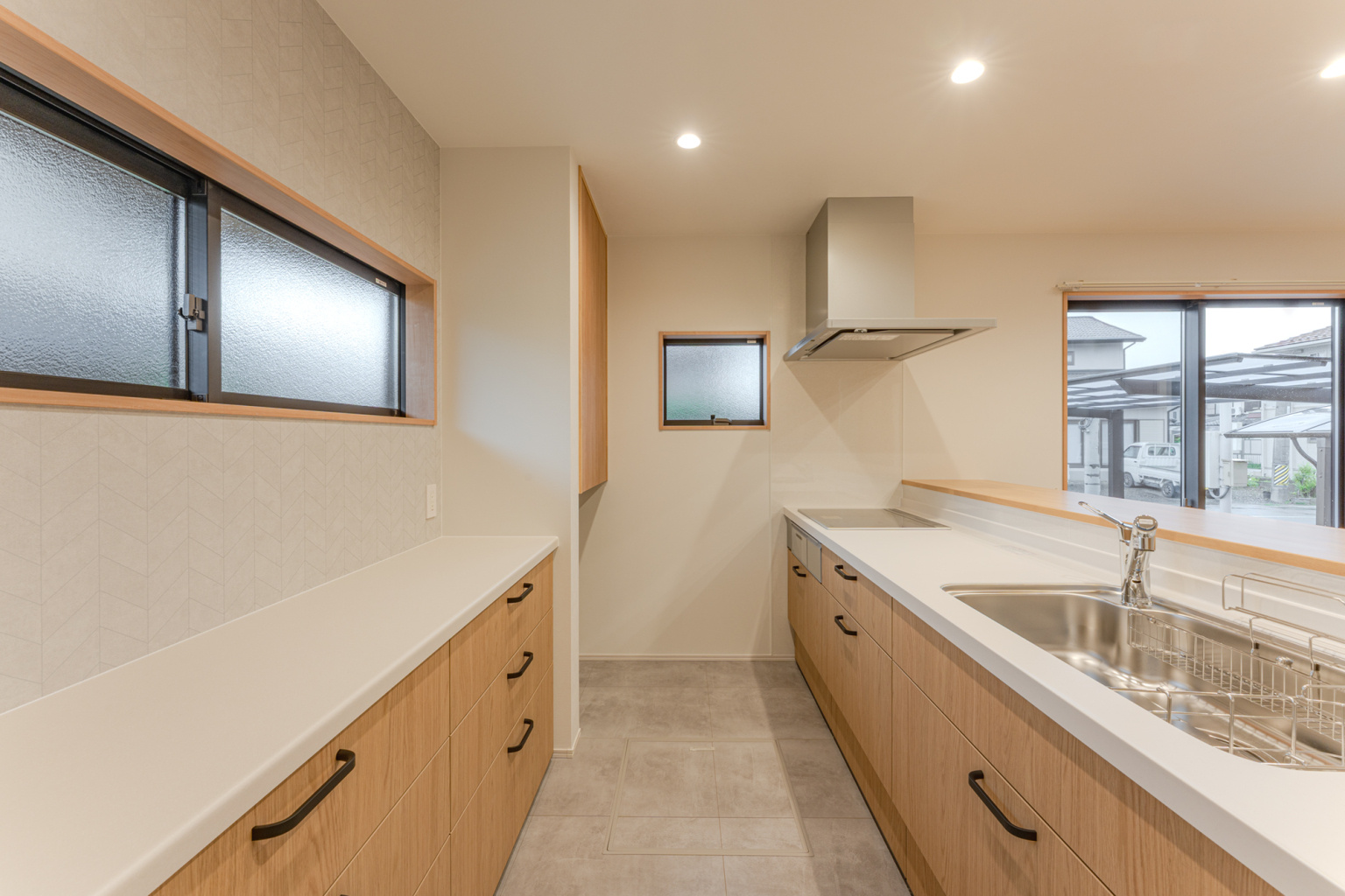 大容量収納のキッチンスペース