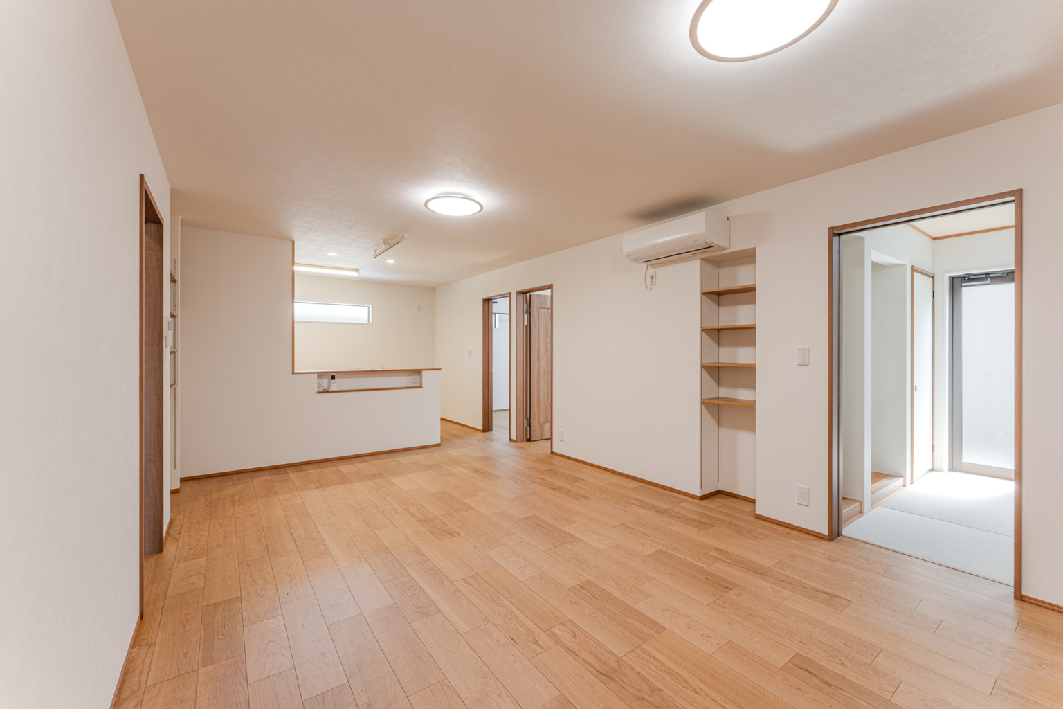 家族全員が集える広々リビング