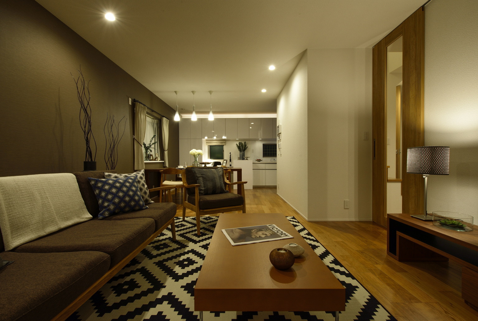 リビングを眺める