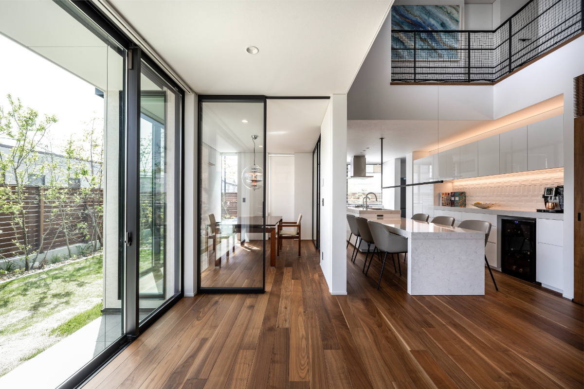 【西宮】リビングに併設した、スタディールーム