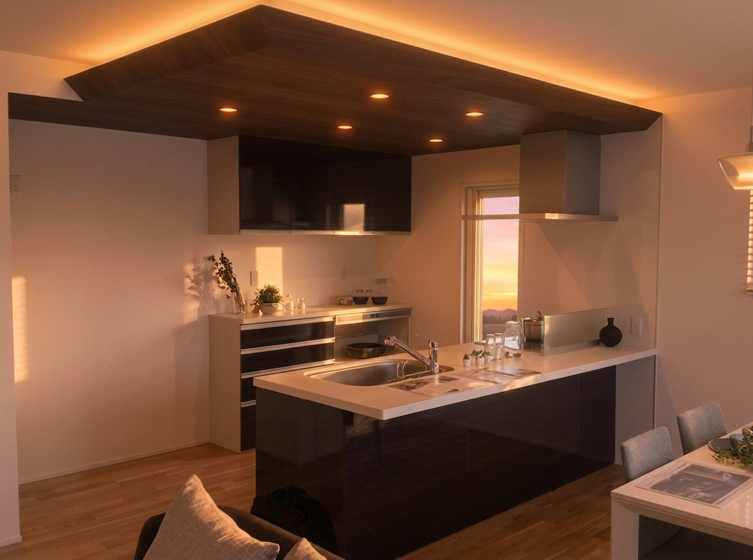 キッチン（夕暮れ）