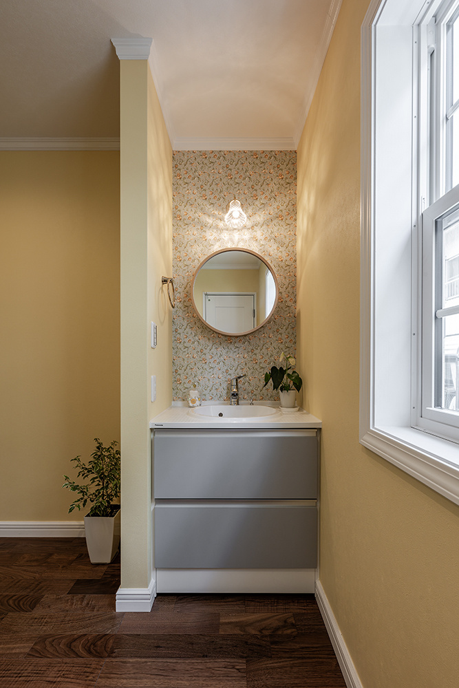 ［城陽］古き良きアメリカンスタイルの家　手洗いコーナー