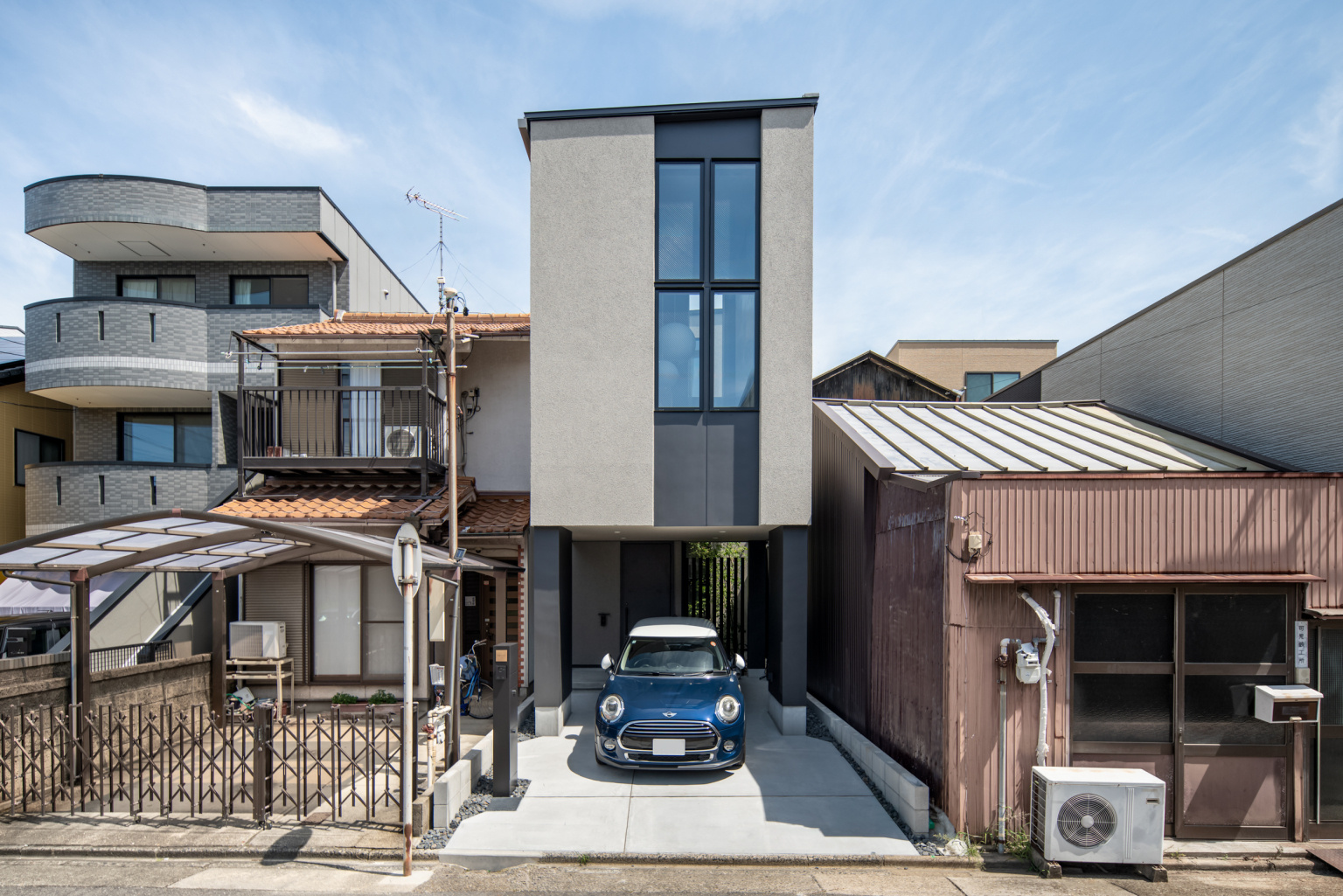 建物間口3.4ｍの外観デザイン